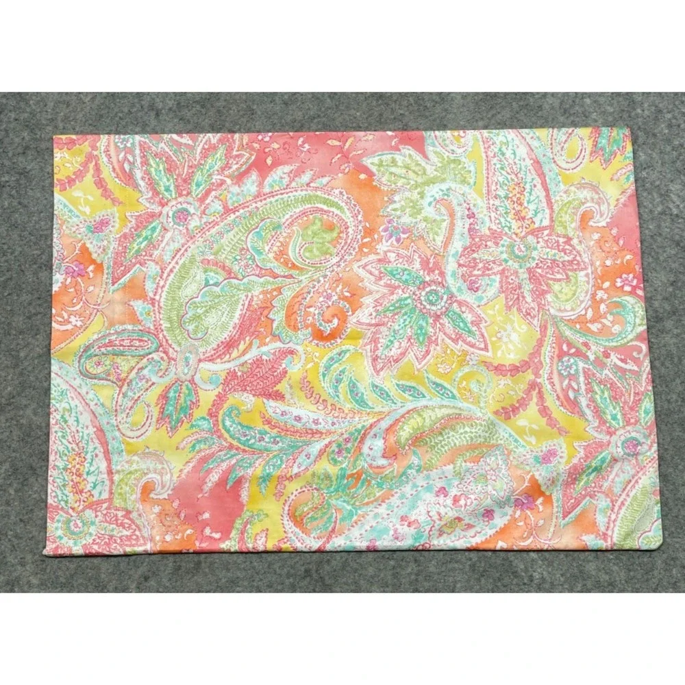 Ralph Lauren Jamaica Coral Paisley Standard Pillowcase